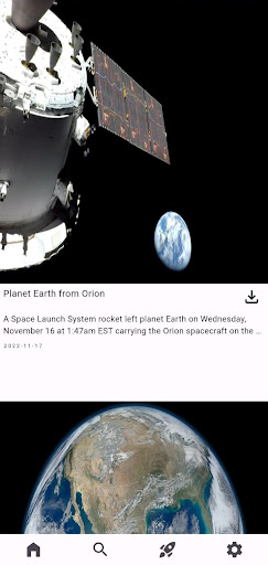 Android application Astronomy Portal screenshort