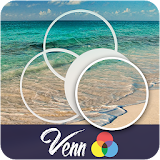 Venn Beaches: Circle Jigsaw icon