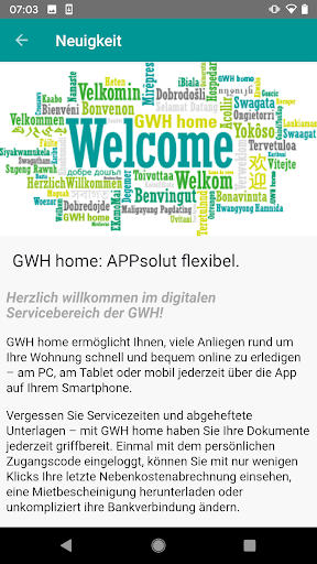 GWH home Screen 2