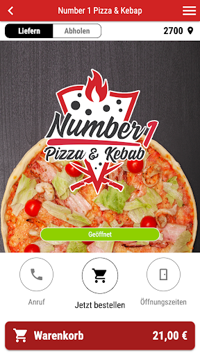 Android application Number 1 Pizza & Kebap screenshort