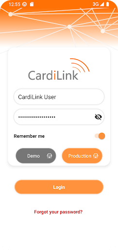 Android application CardiLink 2.0 screenshort