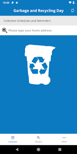 Android application Garbage and Recycling Day screenshort