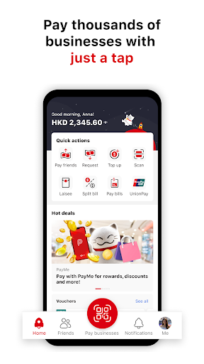 Screenshot of PayMe by HSBC