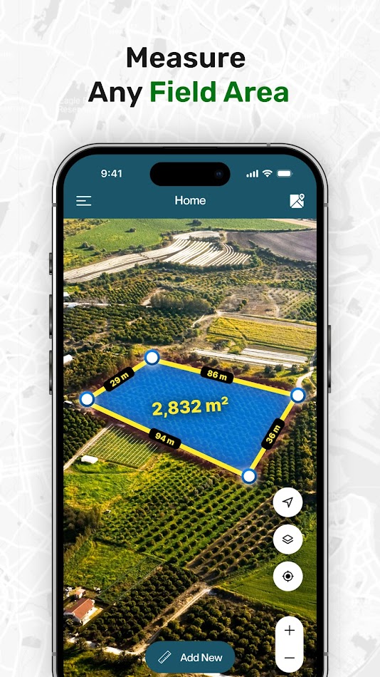#3. GPS Field Area Measurement (Android) Podle: John riley