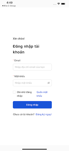 Android application Giao vận C-Group screenshort