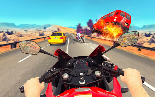 Bike Attack Race : Highway Tricky Stunt Rider screenshots 16