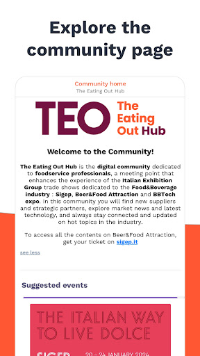 TEO – Beer&Food Attraction Screen 3