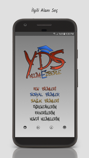 Android application YDS-YÖKDİL İngilizce Kelime screenshort