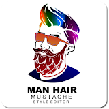 Man Hair Mustache Style Editor Pro icon