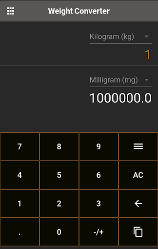Unit Converter Screen 2