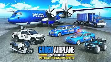 Cargo Airplane Police Vehicle