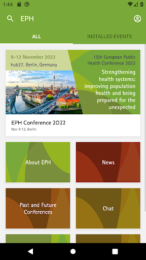 Android application EPH Conference screenshort