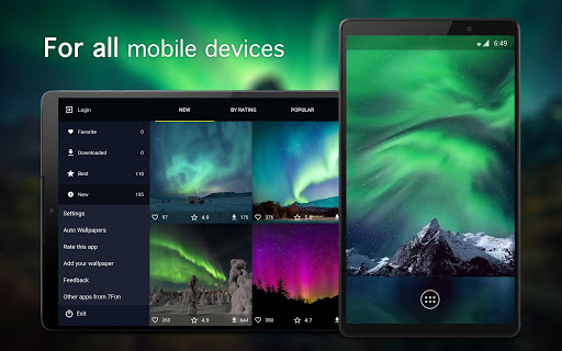 Screenshot of Aurora Borealis Wallpapers