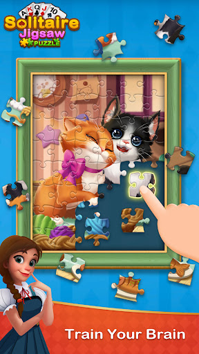 Solitaire Jigsaw Puzzle - Design My Art Gallery  screenshots 1