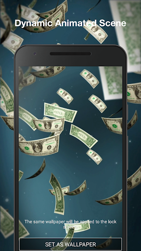 Money Rain Live Wallpaper Pro Screen 2