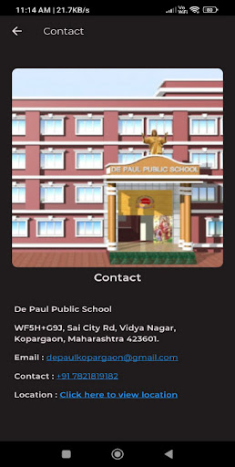 De Paul School Kopergaon Screen 3