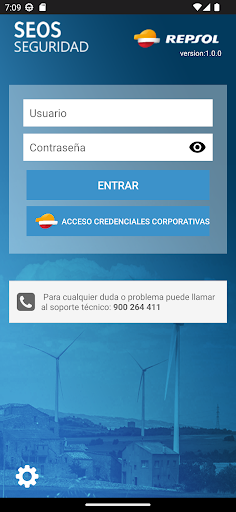 Android application SEOS Seguridad - Repsol screenshort