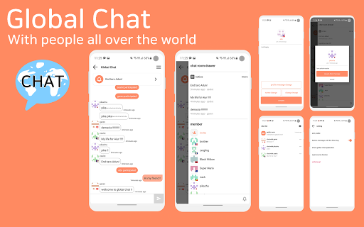 Android application Global Chat screenshort
