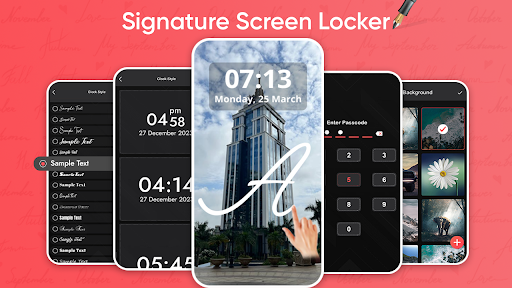 Android application Signature Screen Locker screenshort