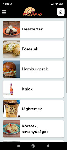 Android application PizzAvas screenshort