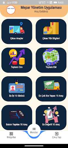 Mepar Yönetim Uygulaması Screen 3