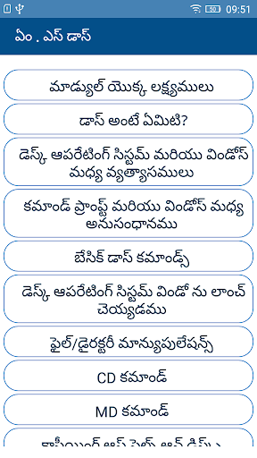 Basics of DOS Telugu Screen 2