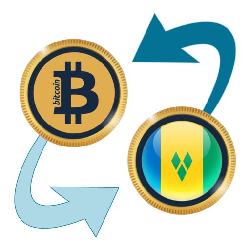 Bitcoin x East Caribbe. Dollar logo
