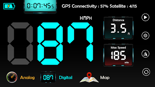 LKJYBG G10 Car HUD GPS Head Up Display Speedometer Overspeed Led Monitor  Windscreen Projector with Overspeed Alarm Digital Clock Speedometer  Odometer