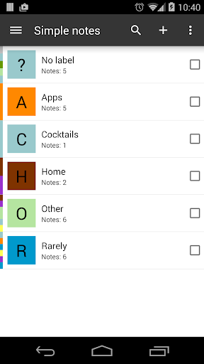 MobiNotes Screen 2