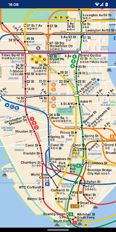 Map of NYC Subway - MTAのおすすめ画像1