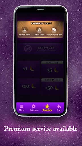 Daily tarot online. Yes or not Screen 2