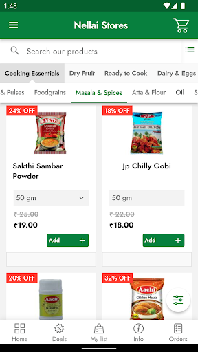 Android application Nellai Stores screenshort