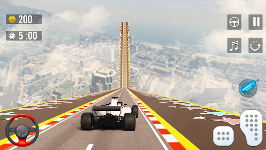 Formula Car Games - Mega Ramp