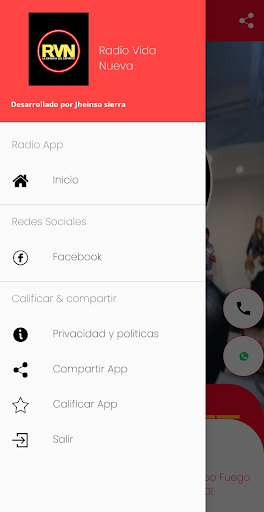 Android application Radio Vida Nueva Ensenada screenshort