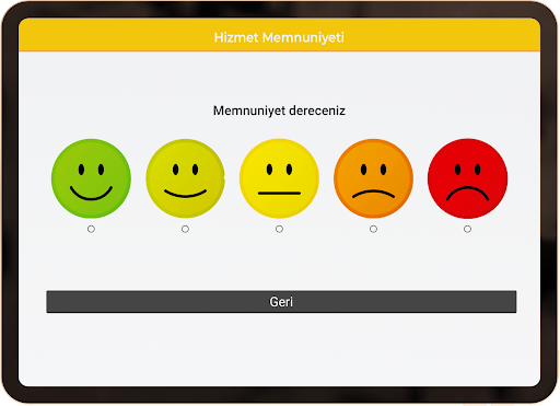 Android application notifybee Tablet Menü screenshort