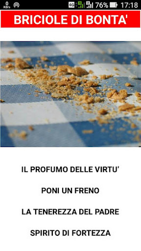 Android application Briciole di bontà screenshort