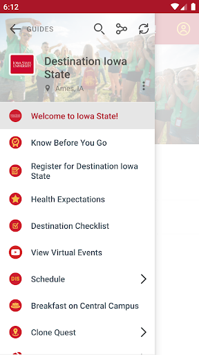 Iowa State University Guides Screen 3