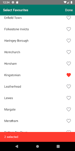 Android application Non League Football Scores screenshort