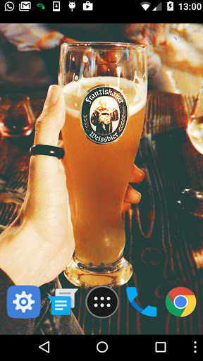 Android application beer drinking wallpaper screenshort