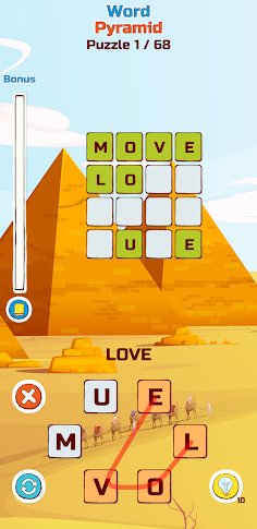 Word Pyramid - Word 4 Word - Screenshot 3