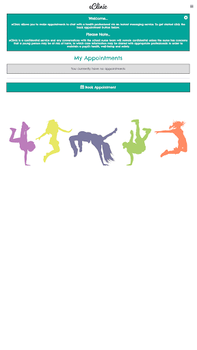 Android application eClinic CAMHS screenshort