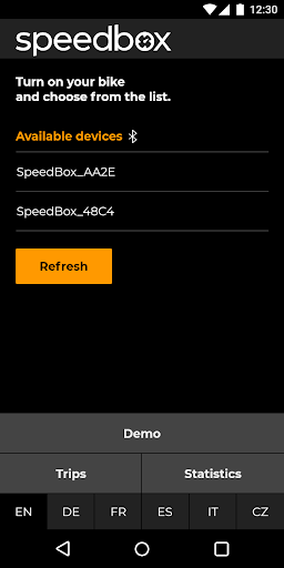 Android application SpeedBox App screenshort