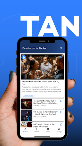 Android application Tandem Experiences screenshort