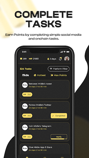 Android application Midle screenshort