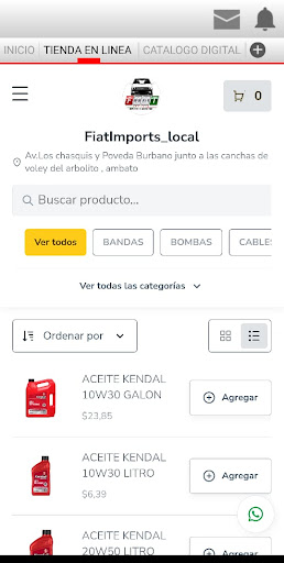 Fiat Imports Screen 2