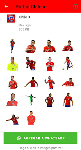 Stickers de Fútbol Chileno Screen 2