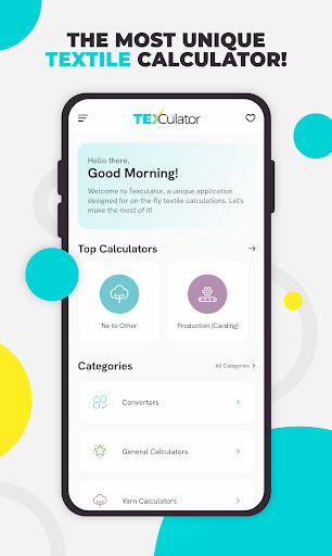 Texculator: Textile Calculator Screen 2