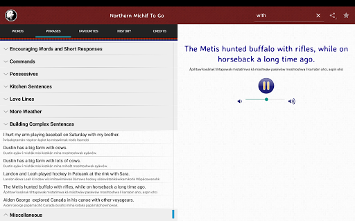 Northern Michif To Go Screenshot