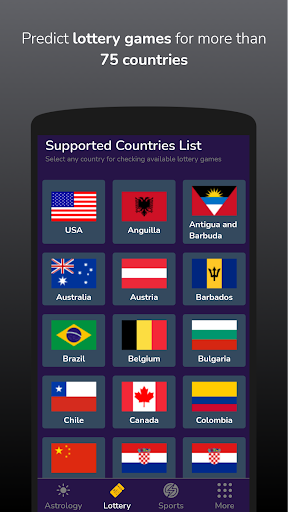 Lucky Lottery Prediction App Screen 2