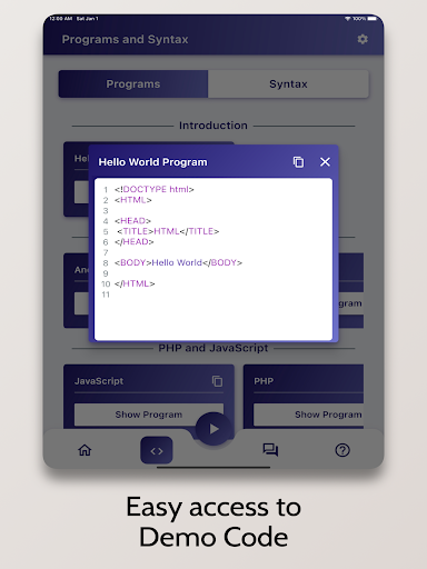 Screenshot of HTML Tutorial - Simplified